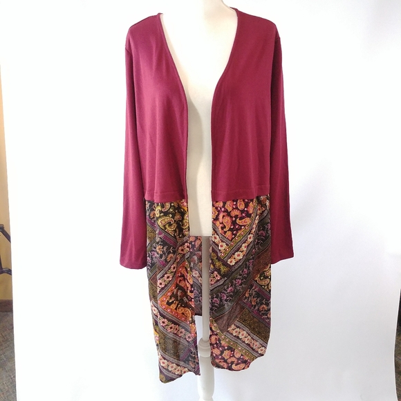 3/$30 Artizan Long Open Front Cardigan NWOT - Picture 2 of 7